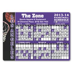 Basketball Schedule - Schedule Magnets