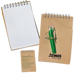 Recycled Jotter Pad With Pen - Recycled Jotter Pad With Pen