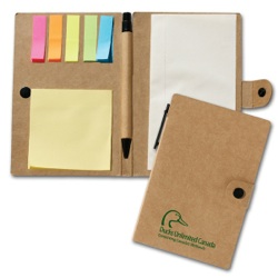 Notebook with Flags & Sticky Notes - Notebook with Flags & Sticky Notes