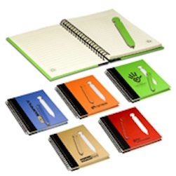 Eco Notebook With Die-Cut Pen