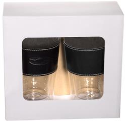Mighty Glass Tumbler With Leather Sleeve Set - 