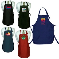 Gourmet Apron With Pockets  Dark Colors