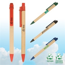 Eco-Green Paper Barrel Pen