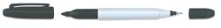 Sharpie Twin Tip Grey Barrel Permanent Marker