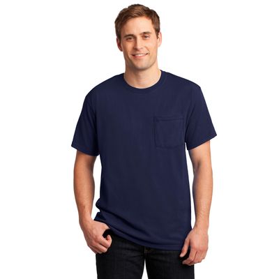 JERZEES &#174;  -  Heavyweight Blend &#153;  50/50 Cotton/Poly Pocket T-Shirt.  29MP