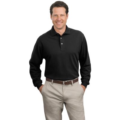 Port Authority &#174;  Long Sleeve Pique Knit Polo. K320