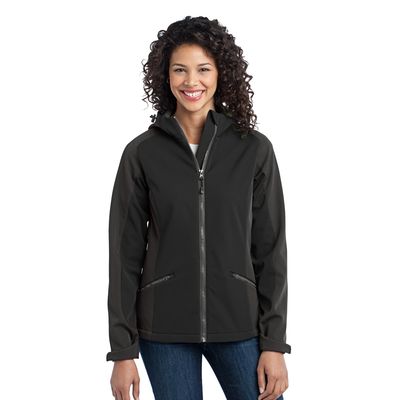 Port Authority 174  Ladies Gradient Hooded Soft Shell Jacket. L312 - 