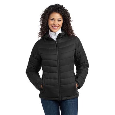 Port Authority 174  Ladies Mission Hooded Puffy Jacket. L313 - 
