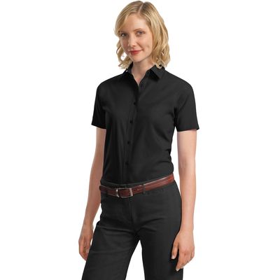 Port Authority &#174;  Ladies Short Sleeve Value Poplin Shirt. L633