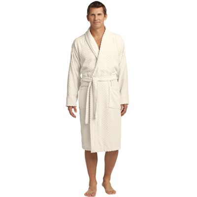 Port Authority 174  Checkered Terry Shawl Collar Robe. R103 - 