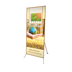 24" x 60" Tripod Banner Display Kit - Portable and Lightweight, this time-tested design comes in four sizes!Strong fiberglass plastic "X" support constructionHigh impact plastic support hub and banner hooksFlexible arms pull banner taut and create stabilityHighly recommended for multi-display applications at expositions, retail locations and promotional campaigns